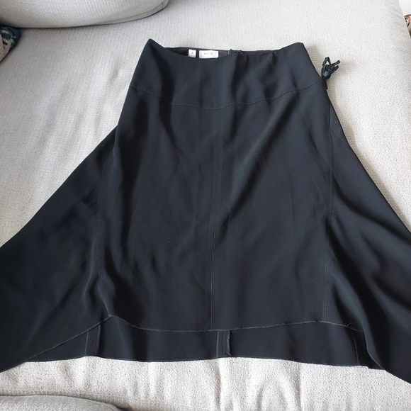 Per Se Carlisle Elegant Black Asymmetrical Skirt Sz-8 - Picture 4 of 9